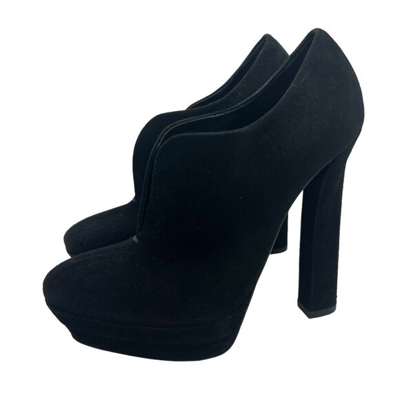 Bottega Veneta Suede Platform Booties Black Size 37.5 - Picture 6 of 12